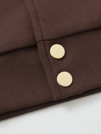 Jersey Contrast Preppy Jacket