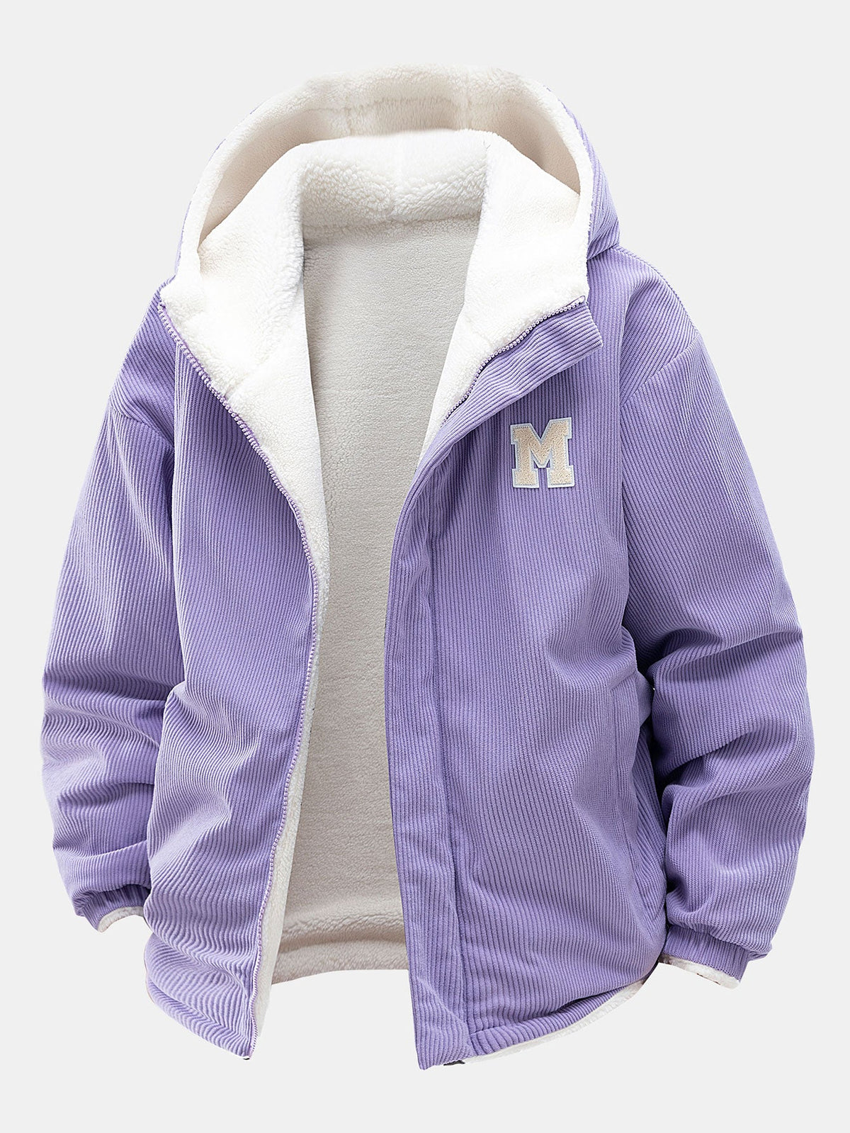 Teddy Corduroy Reversible Hooded Jacket