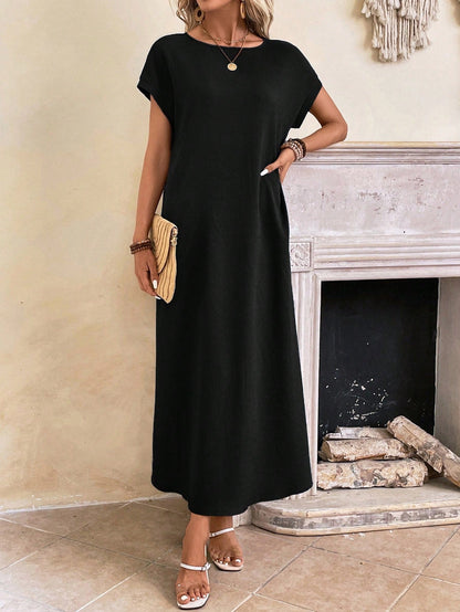 Stella - Casual Batwing Tunic Dress