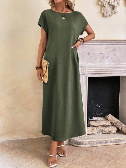 Stella - Casual Batwing Tunic Dress