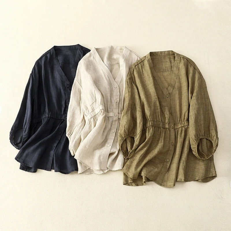 PALOMA LINEN BLOUSE