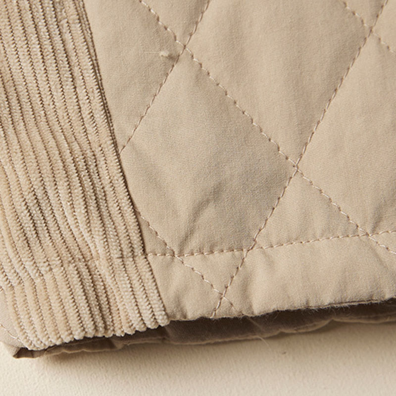 DIAMOND-QUILTED INSULATED HAREM PANTS