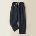 DIAMOND-QUILTED INSULATED HAREM PANTS