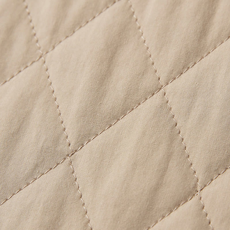 DIAMOND-QUILTED INSULATED HAREM PANTS