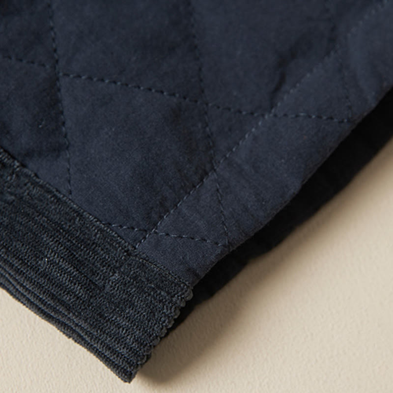 DIAMOND-QUILTED INSULATED HAREM PANTS