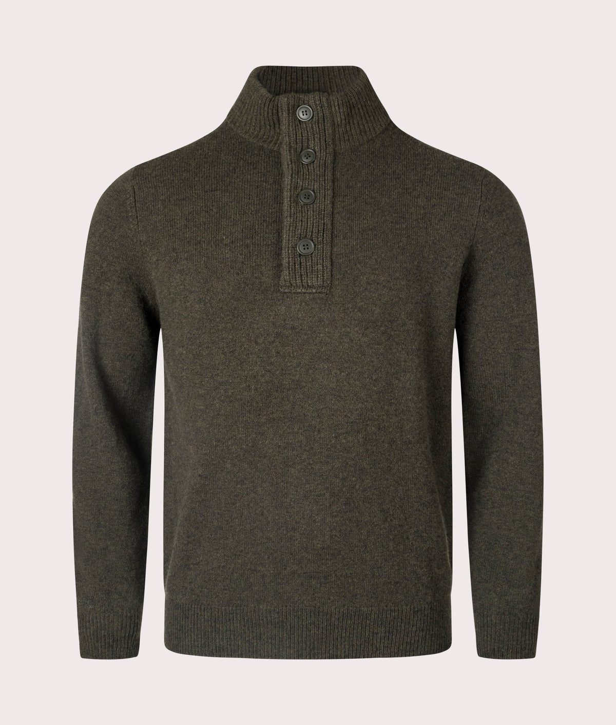 Essential Patch Quarter Zip Knitted Jumper