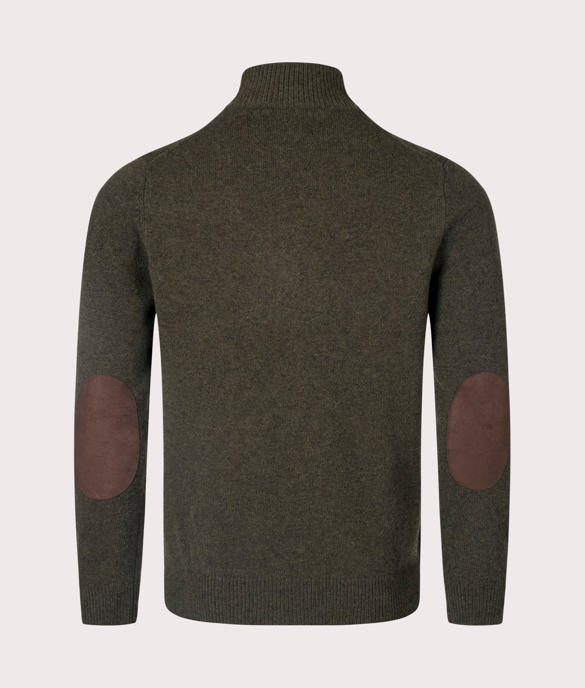 Essential Patch Quarter Zip Knitted Jumper