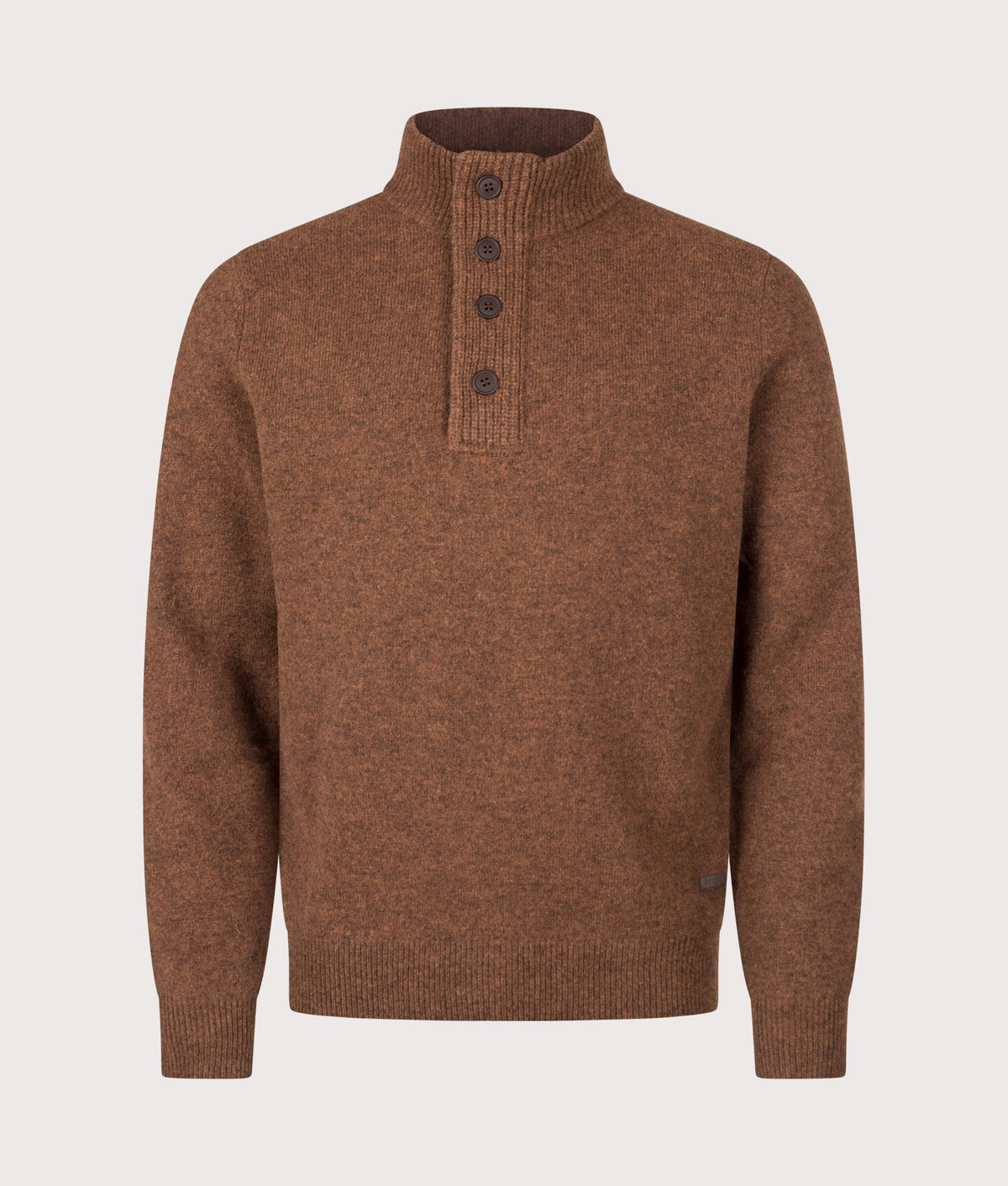 Essential Patch Quarter Zip Knitted Jumper