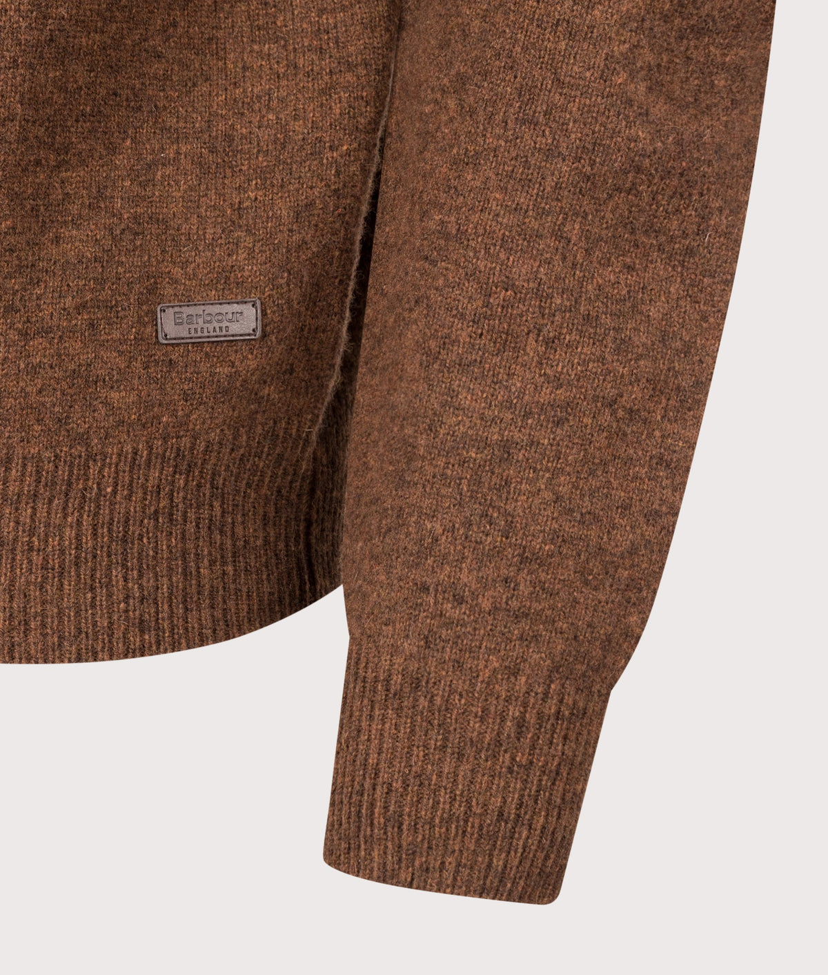 Essential Patch Quarter Zip Knitted Jumper