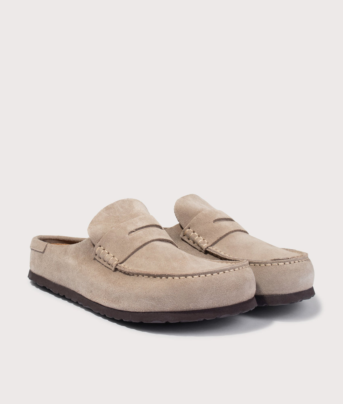 Naples Wrapped Suede Leather Clogs