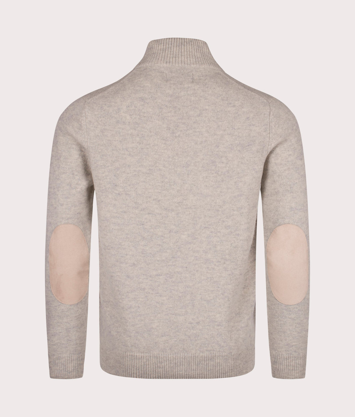 Essential Patch Quarter Zip Knitted Jumper