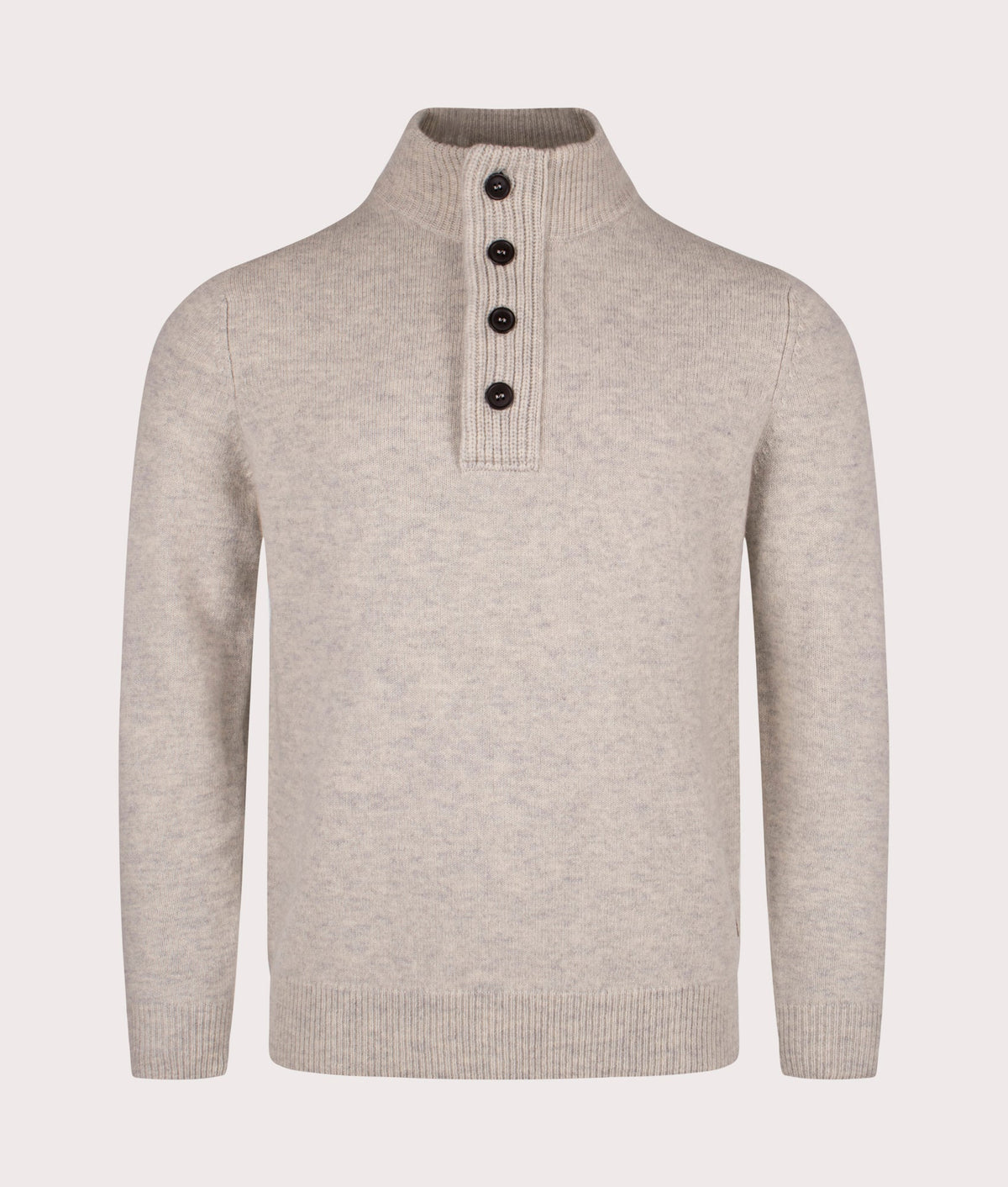 Essential Patch Quarter Zip Knitted Jumper