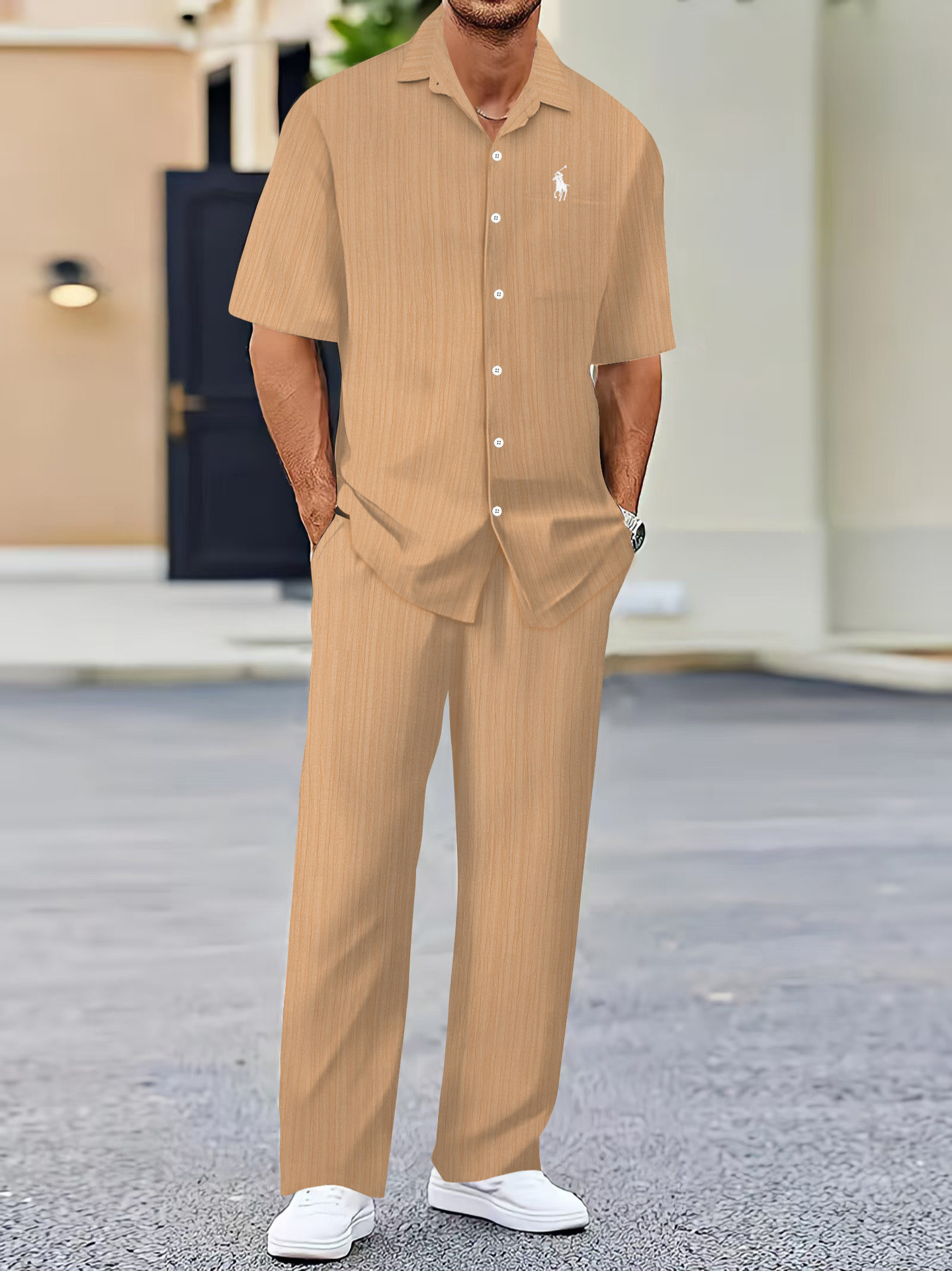 Everyday Collared Comfort Two-Piece Set