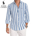 RL™ | Chemise Homme Lin Rayée Manches Longues