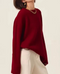 Red round collar