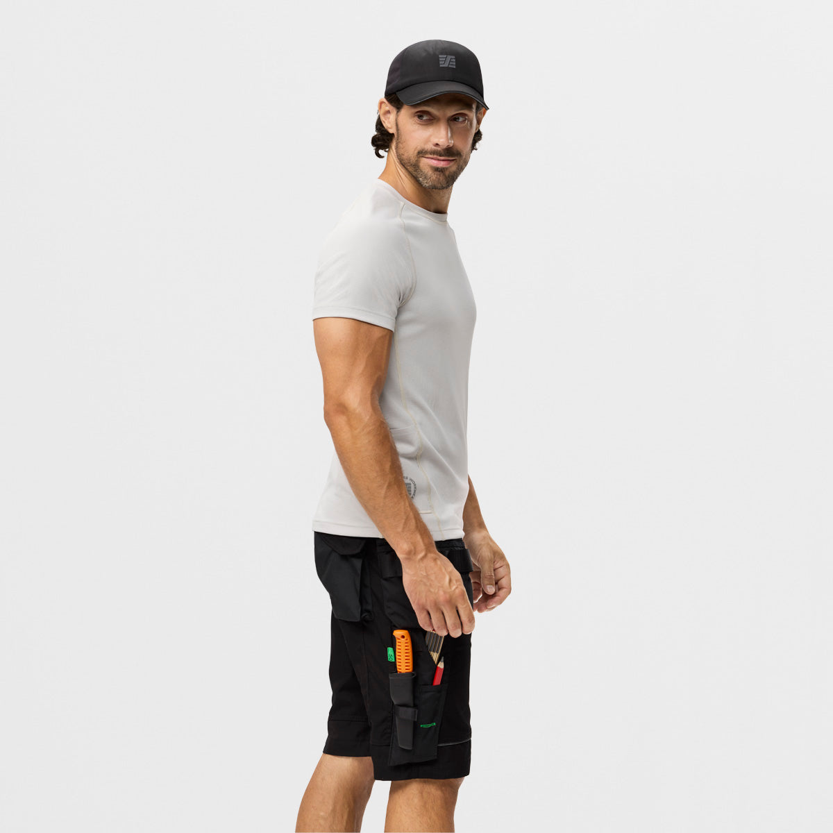Snickers 6141 Holster Pocket Shorts, Black