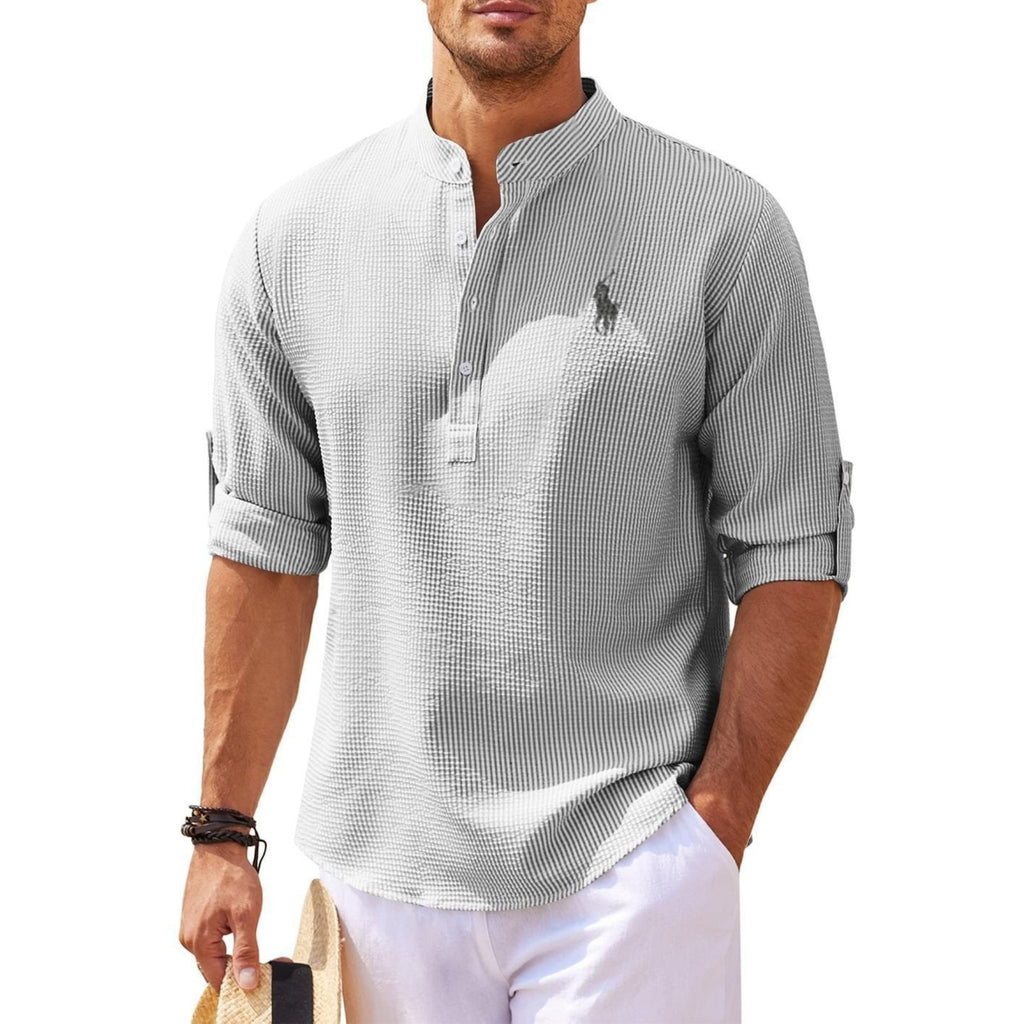 RaIph Iauren™ | Men's Technical Mandarin Collar Polo Shirt
