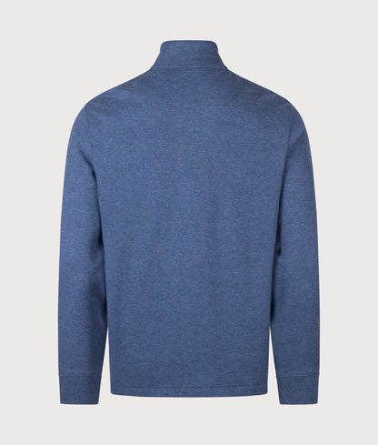 Loose Fit Estate-Rib Quarter Zip Knit Jumper