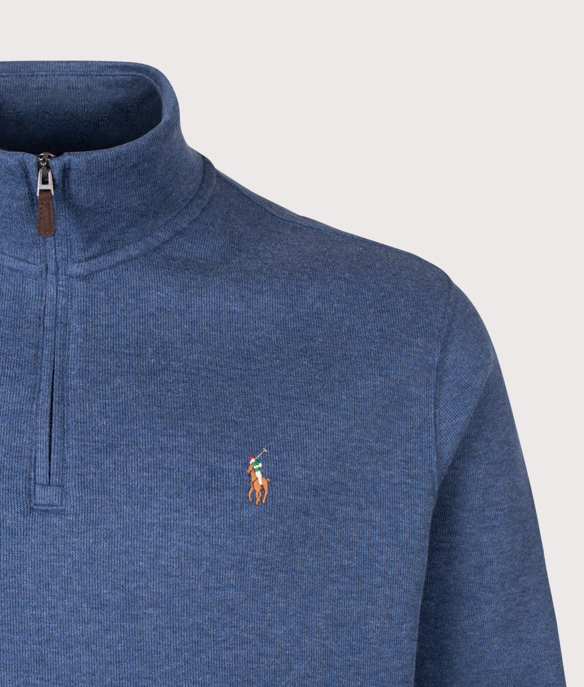 Loose Fit Estate-Rib Quarter Zip Knit Jumper