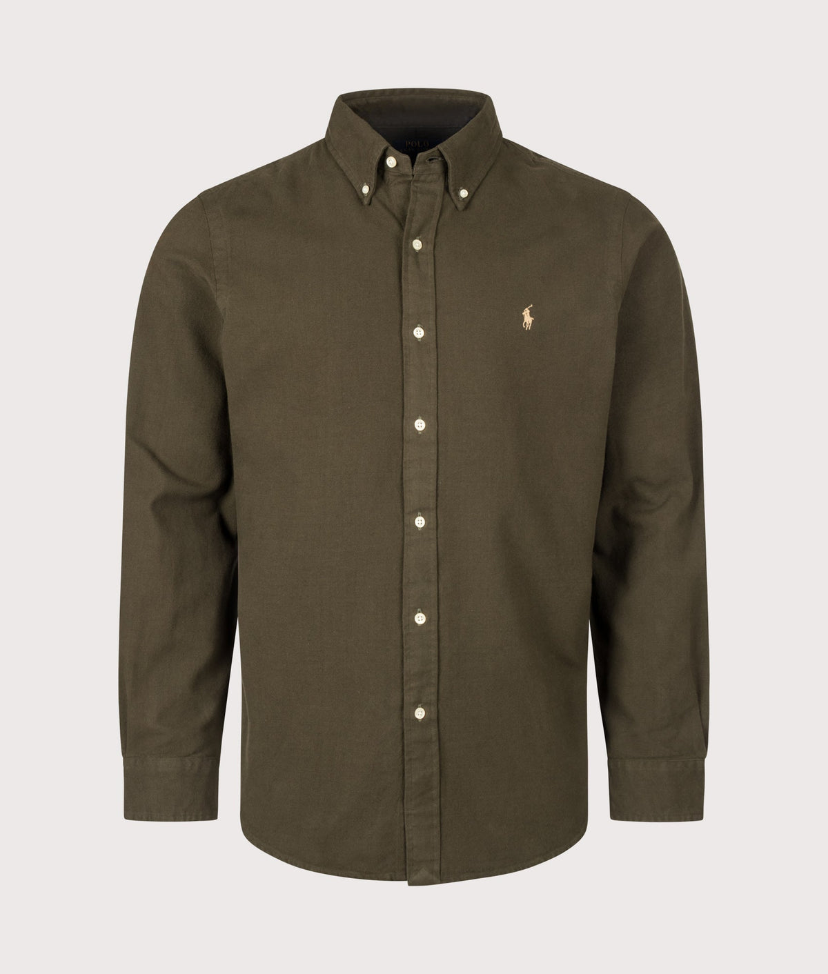 Custom Fit Brushed Flannel Shirt