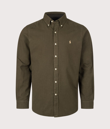 Custom Fit Brushed Flannel Shirt