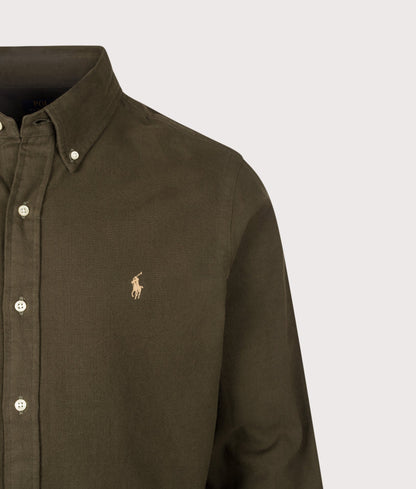 Custom Fit Brushed Flannel Shirt
