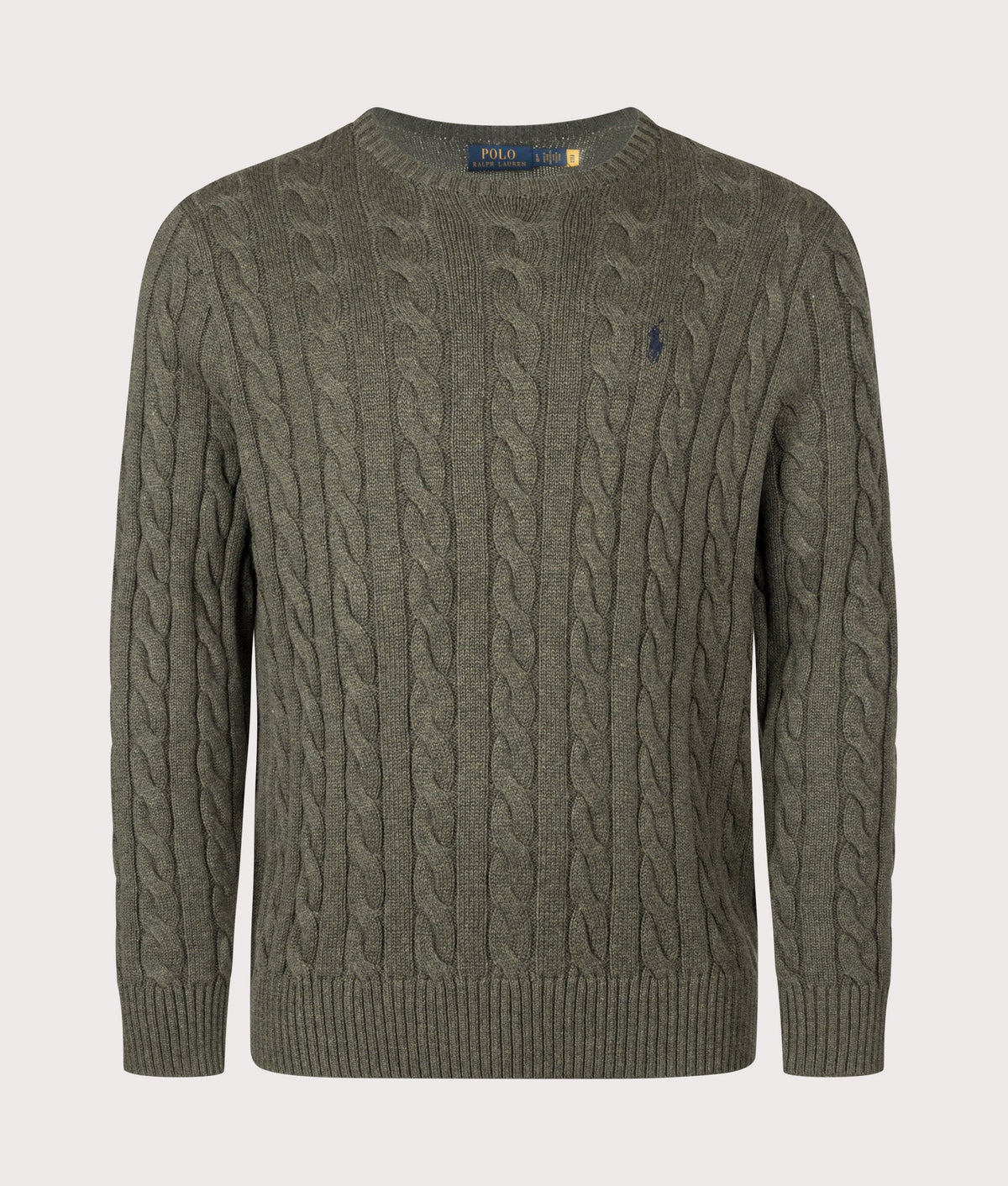 Regular Fit Cable Knit Cotton Jumper