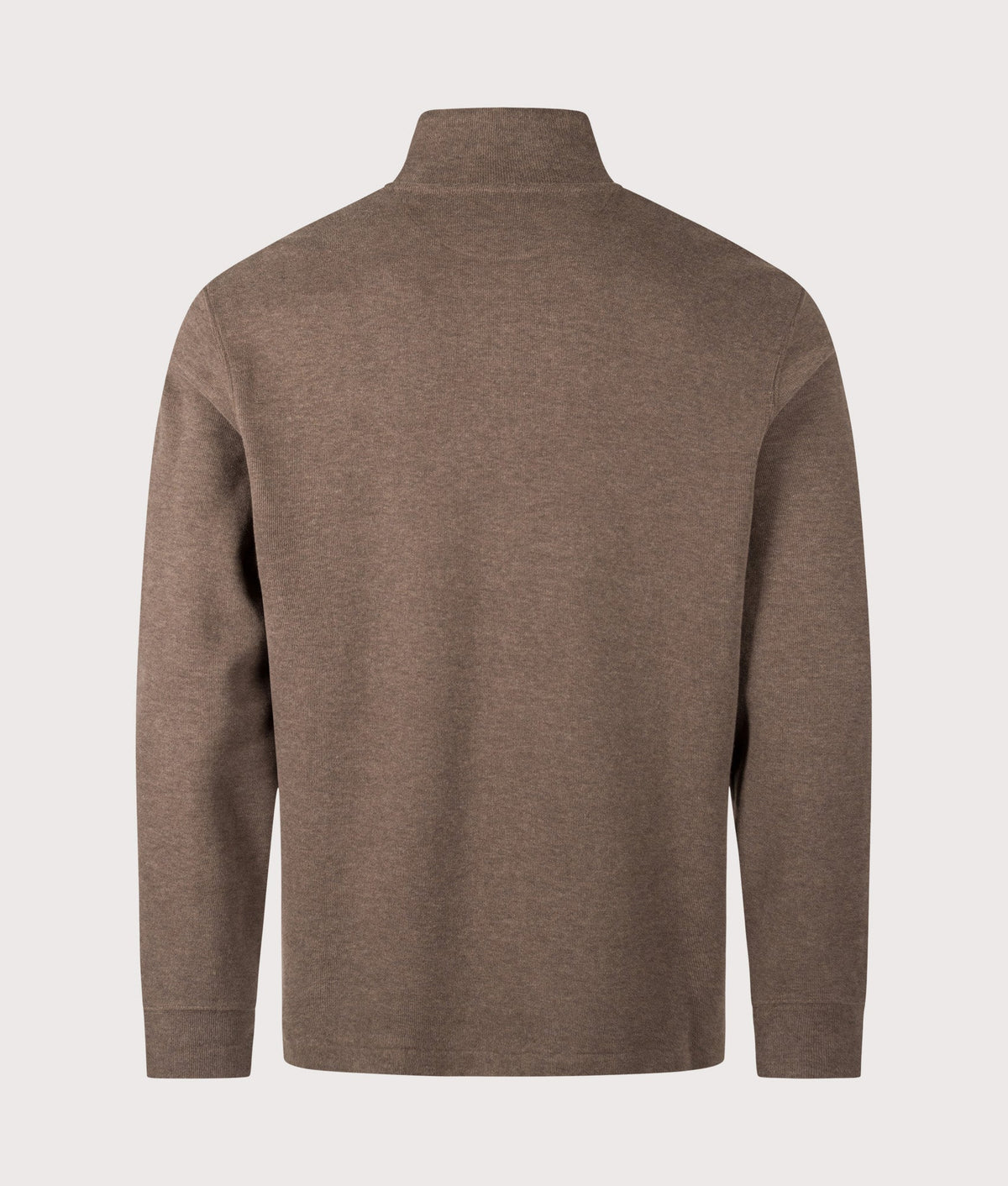 Loose Fit Estate-Rib Quarter Zip Knit Jumper