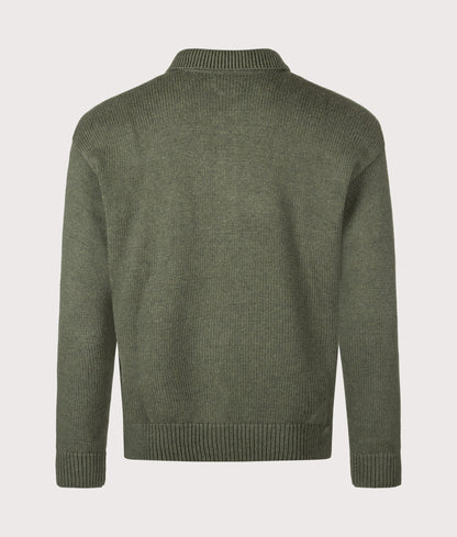Relaxed Fit Knitted Cotton Jumper