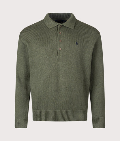Relaxed Fit Knitted Cotton Jumper