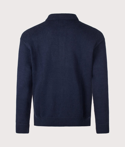 Relaxed Fit Knitted Cotton Jumper