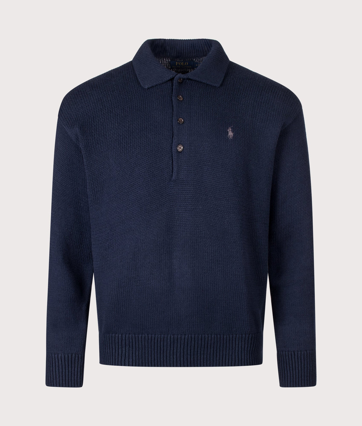 Relaxed Fit Knitted Cotton Jumper