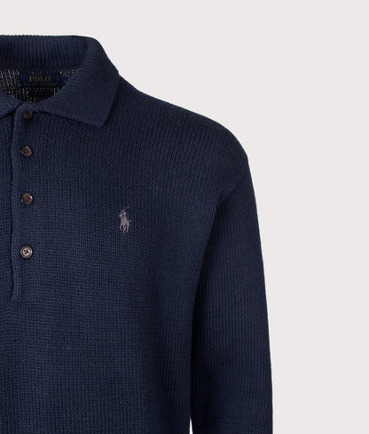 Relaxed Fit Knitted Cotton Jumper