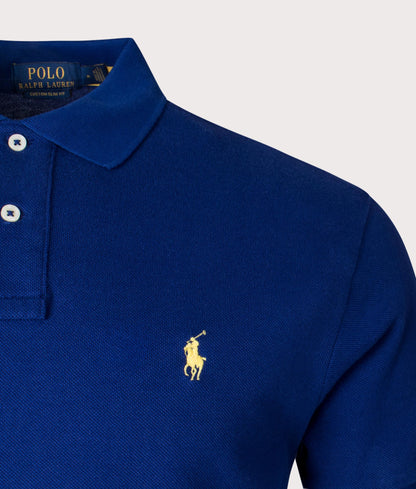 Custom Slim Fit Mesh Polo Shirt