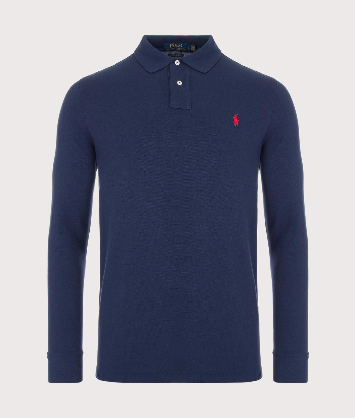 Custom Slim Fit Long Sleeve Polo Shirt