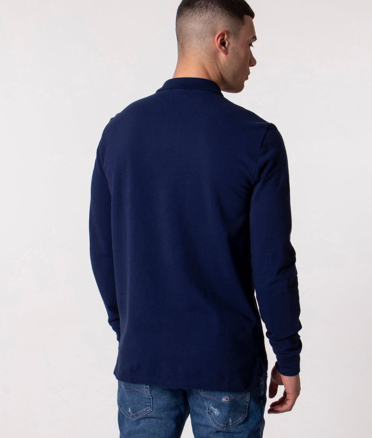 Custom Slim Fit Long Sleeve Polo Shirt