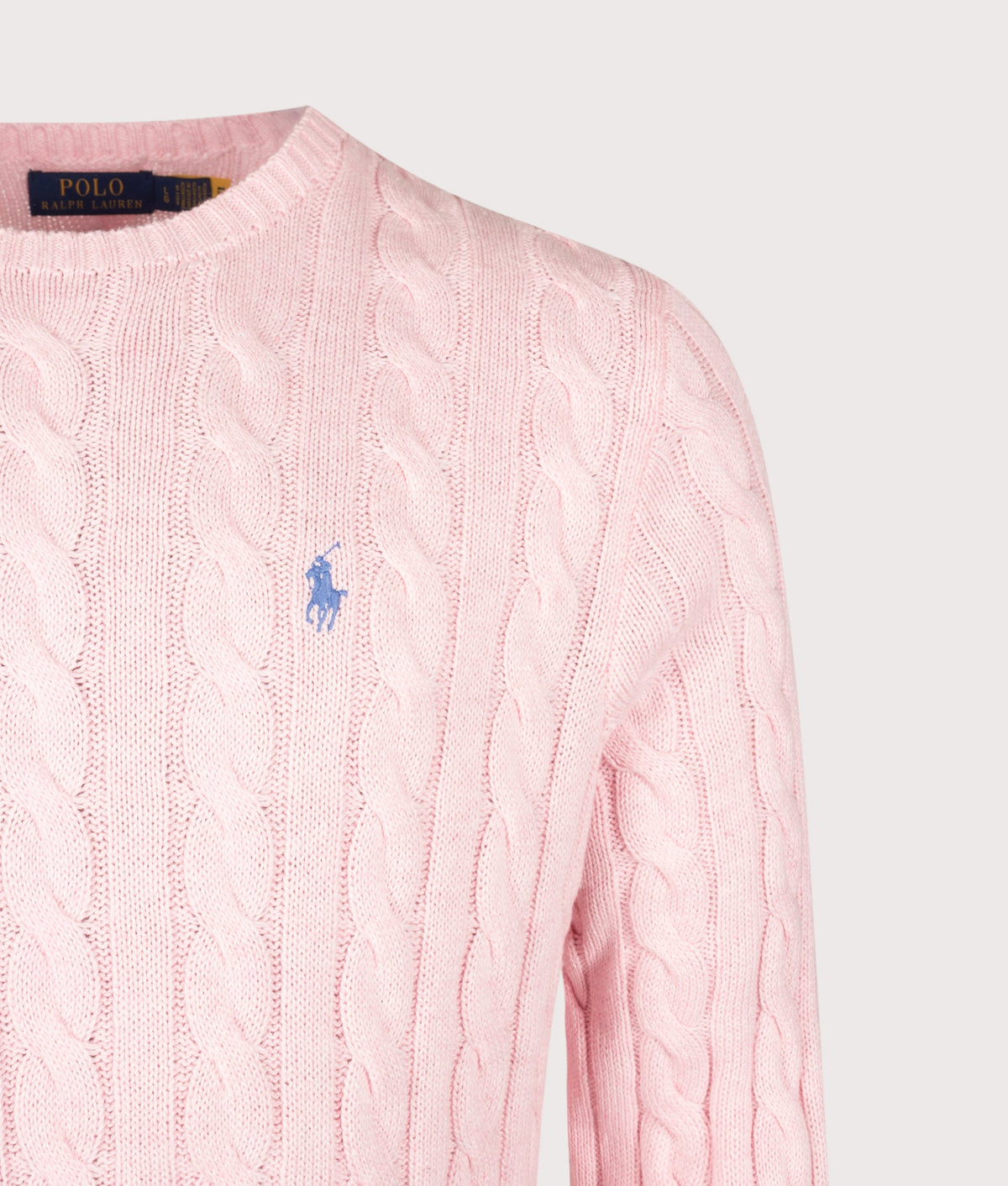 Regular Fit Cable Knit Cotton Jumper