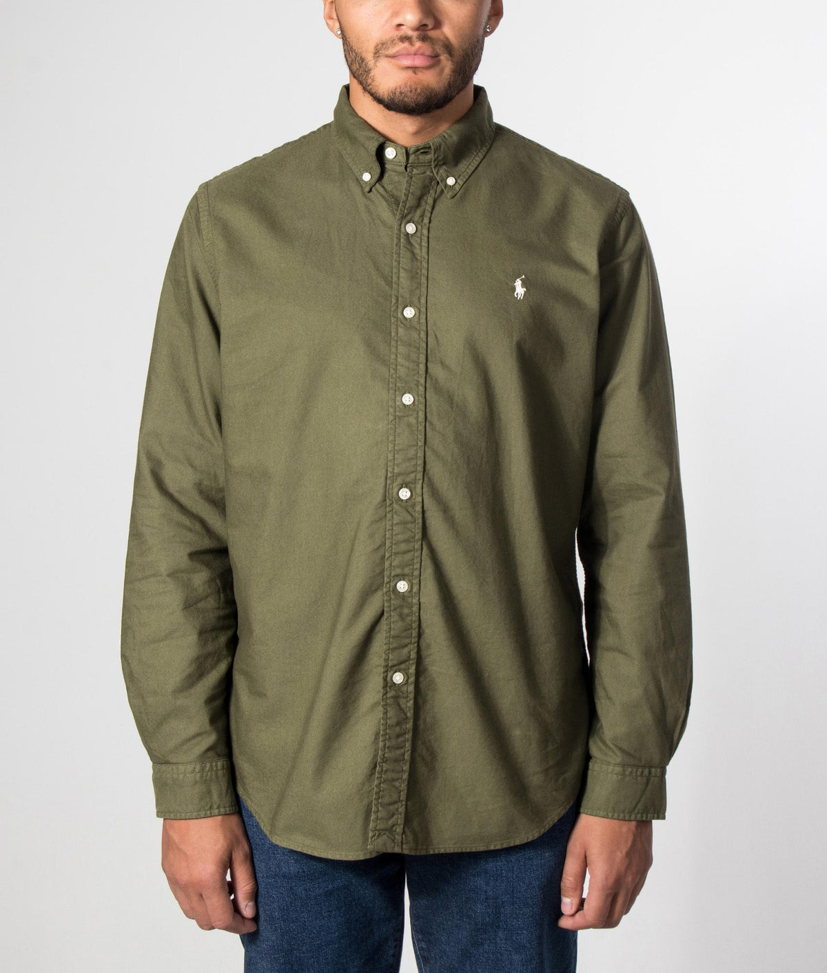Custom Fit Garment-Dyed Oxford Shirt