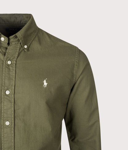 Custom Fit Garment-Dyed Oxford Shirt