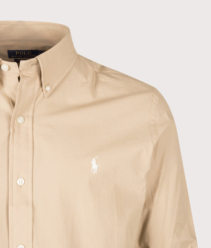 Custom Fit Stretch Poplin Shirt