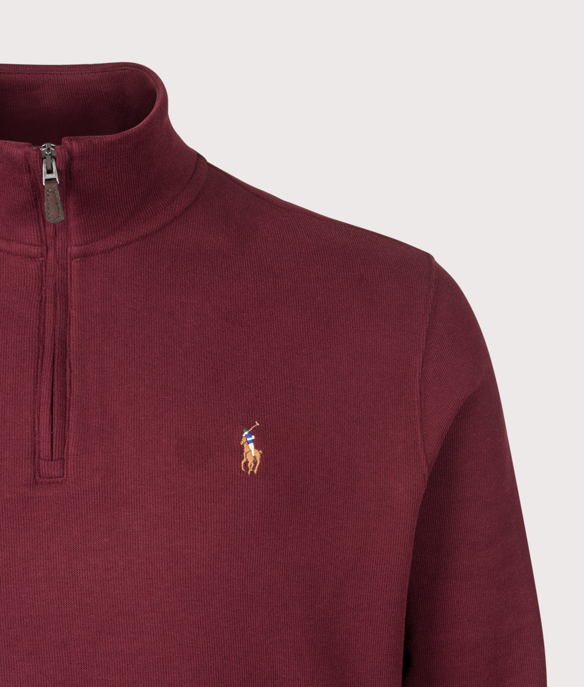 Loose Fit Estate-Rib Quarter Zip Knit Jumper