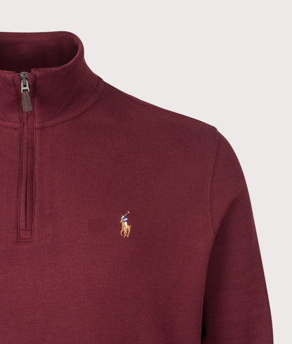 Loose Fit Estate-Rib Quarter Zip Knit Jumper