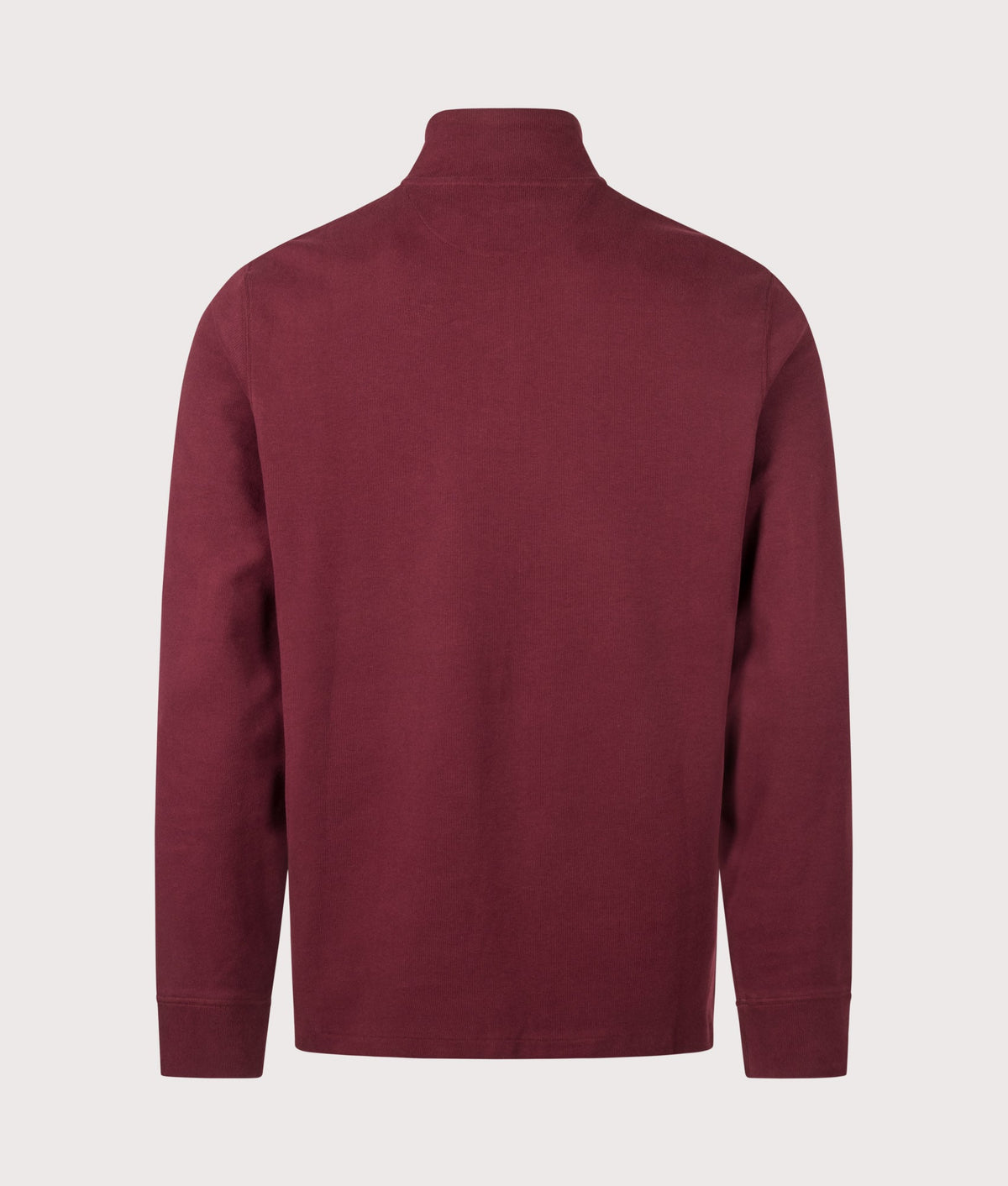 Loose Fit Estate-Rib Quarter Zip Knit Jumper