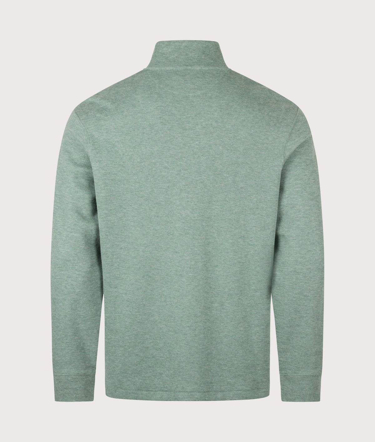 Loose Fit Estate-Rib Quarter Zip Knit Jumper