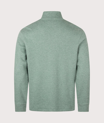 Loose Fit Estate-Rib Quarter Zip Knit Jumper