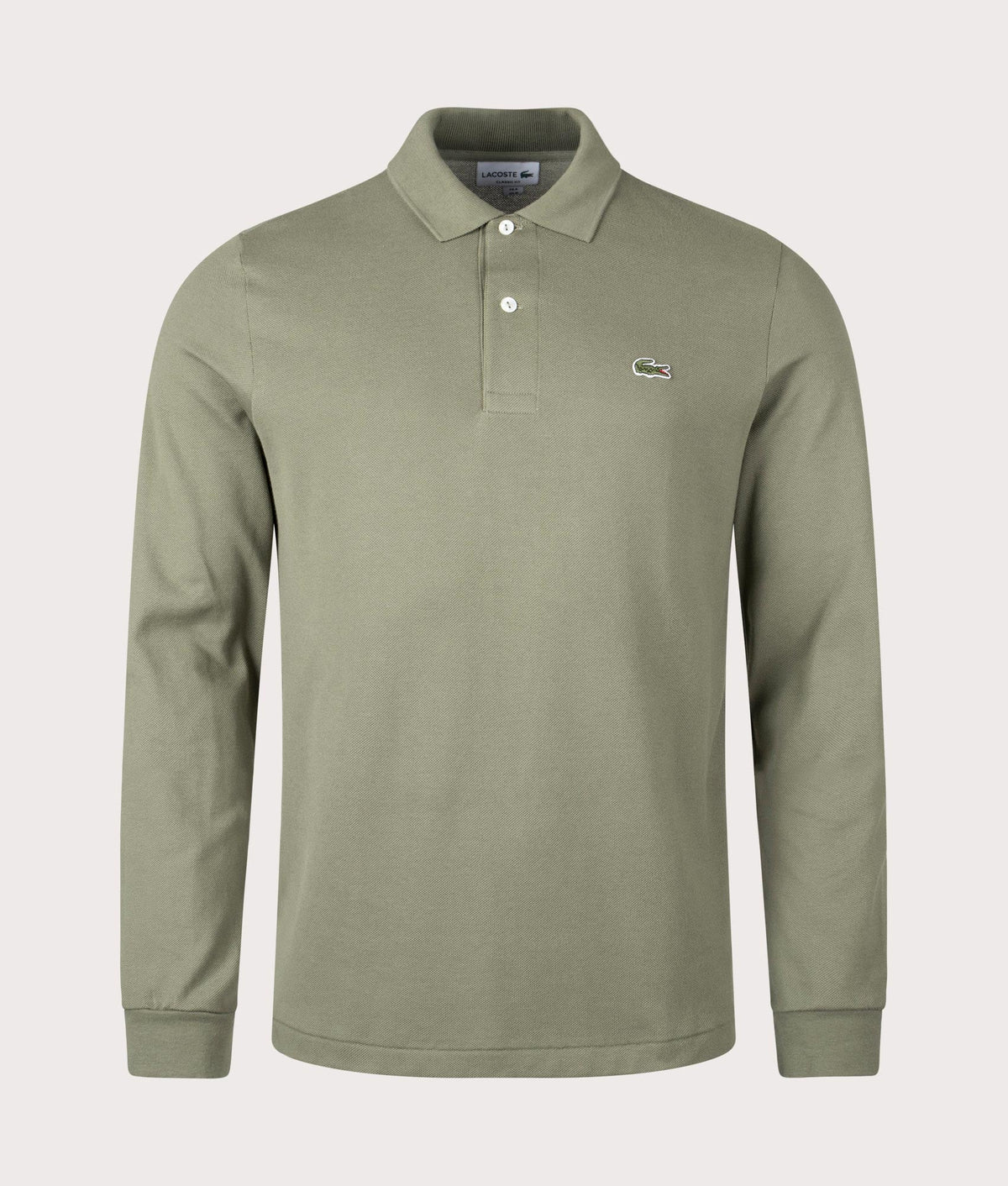 Long Sleeve Croc Logo Polo Shirt