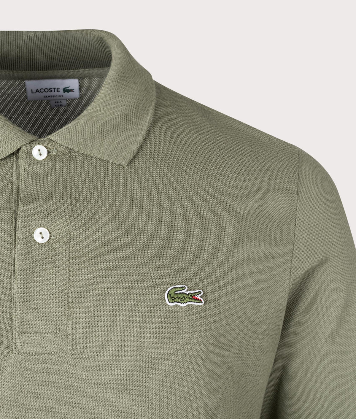 Long Sleeve Croc Logo Polo Shirt