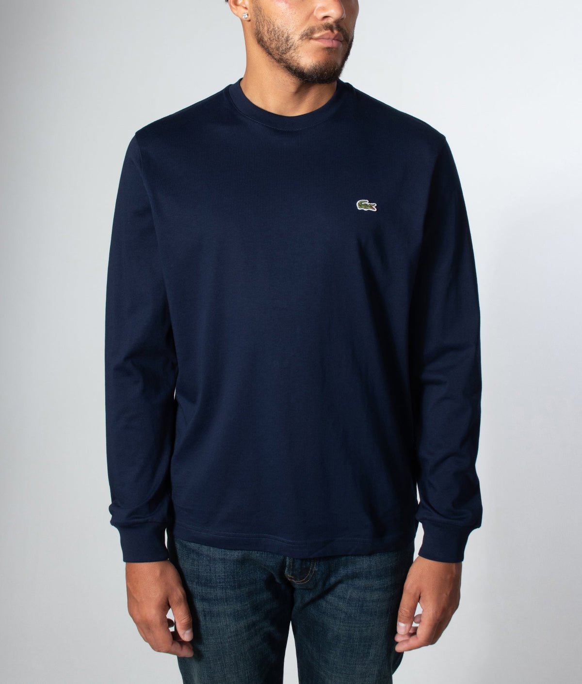Classic Fit Long Sleeved Cotton T-Shirt