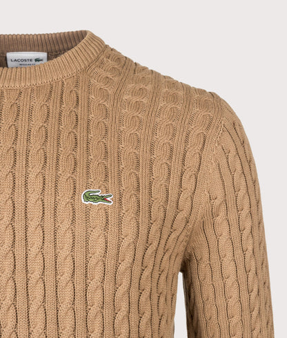 Regular Fit Cable Knitted Jumper