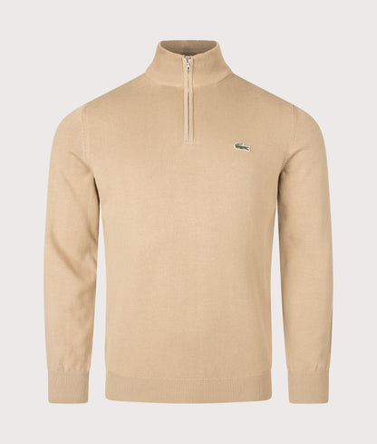 Regular Fit Quarter Zip Knit Jumper